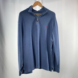 Polo by Ralph Lauren‎ 1/4 Zip Pullover Sweater in Blue Size Extra Extra Large